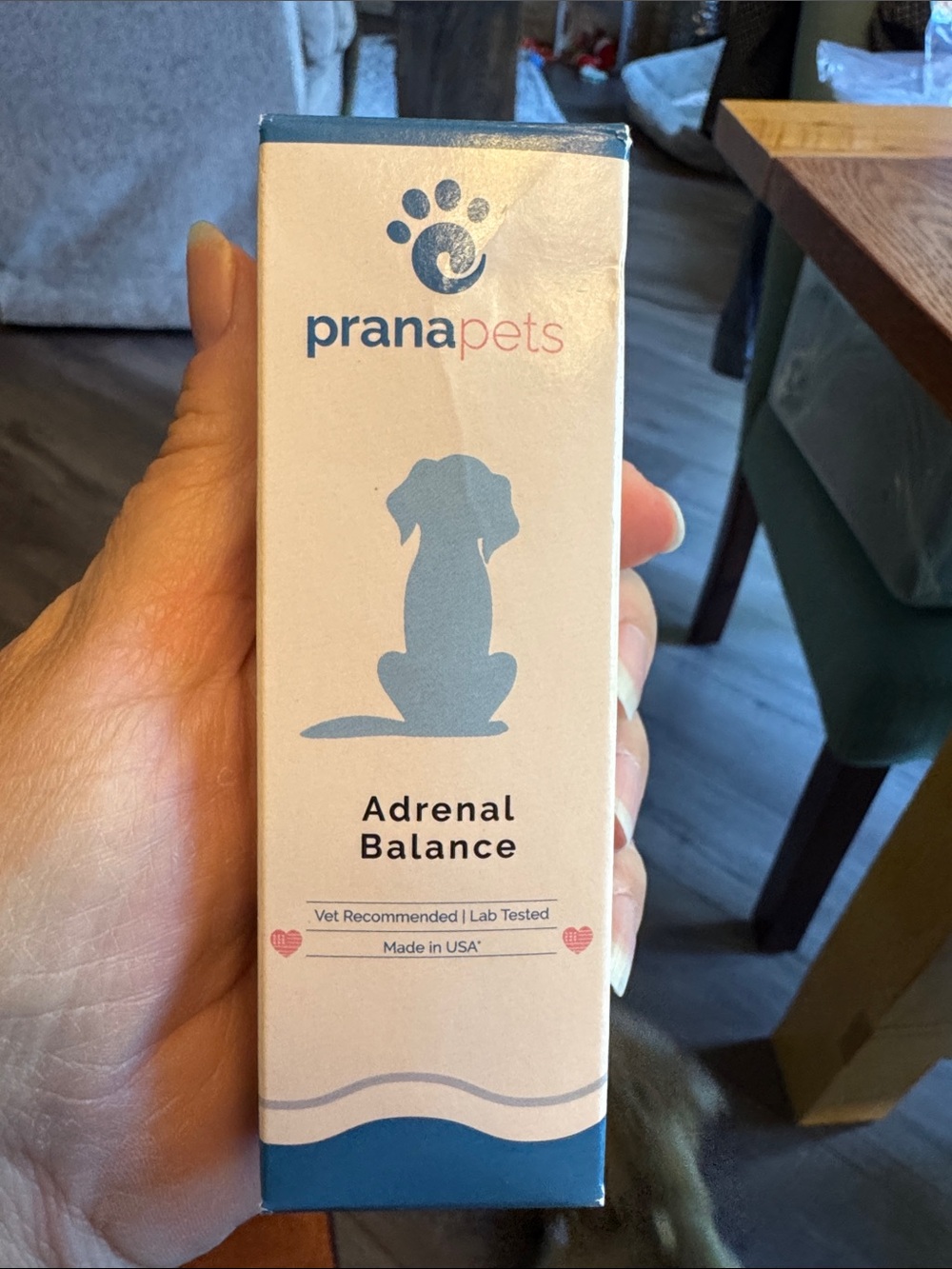 Prana Pets Adrenal Balance Supplement - Blue and Pink